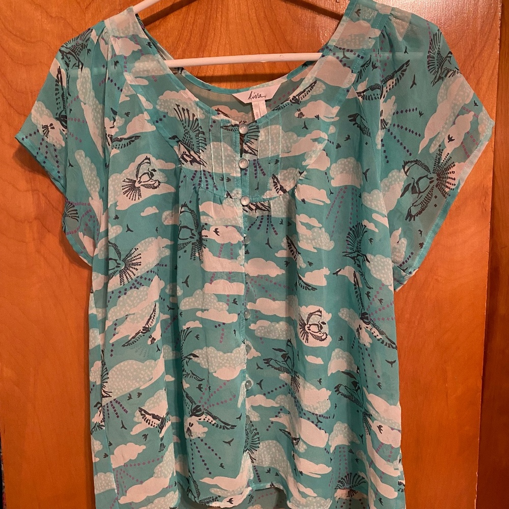 Kirra Silk Blouse with Buttons